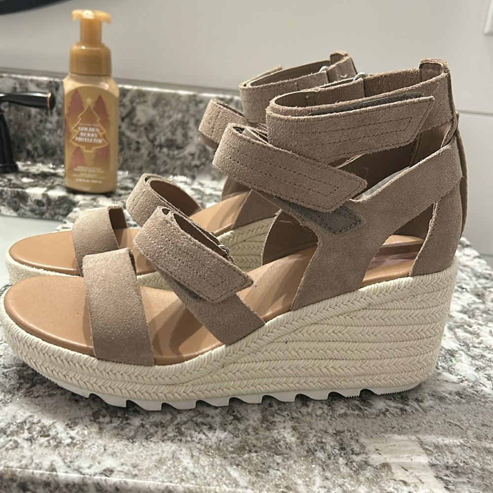 Sorel Womens Cameron multi strap wedge sandal